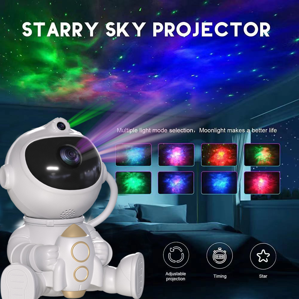 Aurora Star Projector - Bluetooth Stereo - Full Star Ambient Projection Lamp