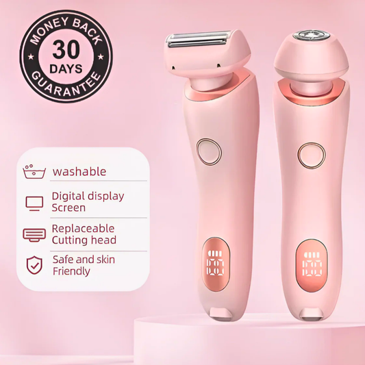 TrueSmooth™ 2 In 1 Epilator Glide Shaver: Smooth & Effortless Beauty