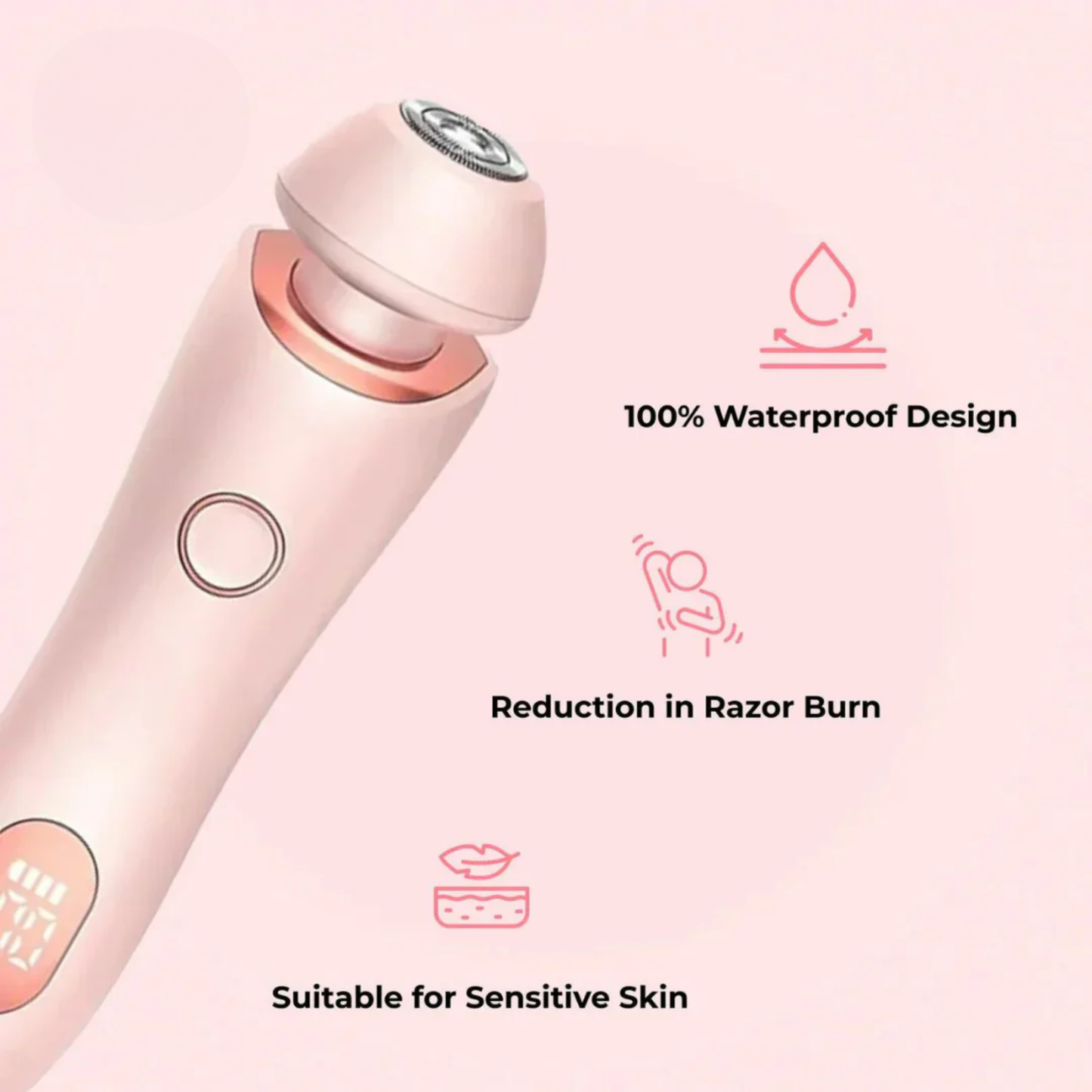 TrueSmooth™ 2 In 1 Epilator Glide Shaver: Smooth & Effortless Beauty